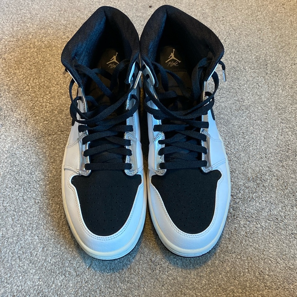 Black and White Air Jordan Ones “Flight”